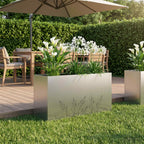 Cache-Pot De Jardin 2 Pc Rouillé