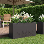 Cache-Pot De Jardin 2 Pc Rouillé