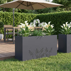 Cache-Pot De Jardin 2 Pc Rouillé