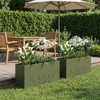 Cache-Pot De Jardin 2 Pc Rouillé