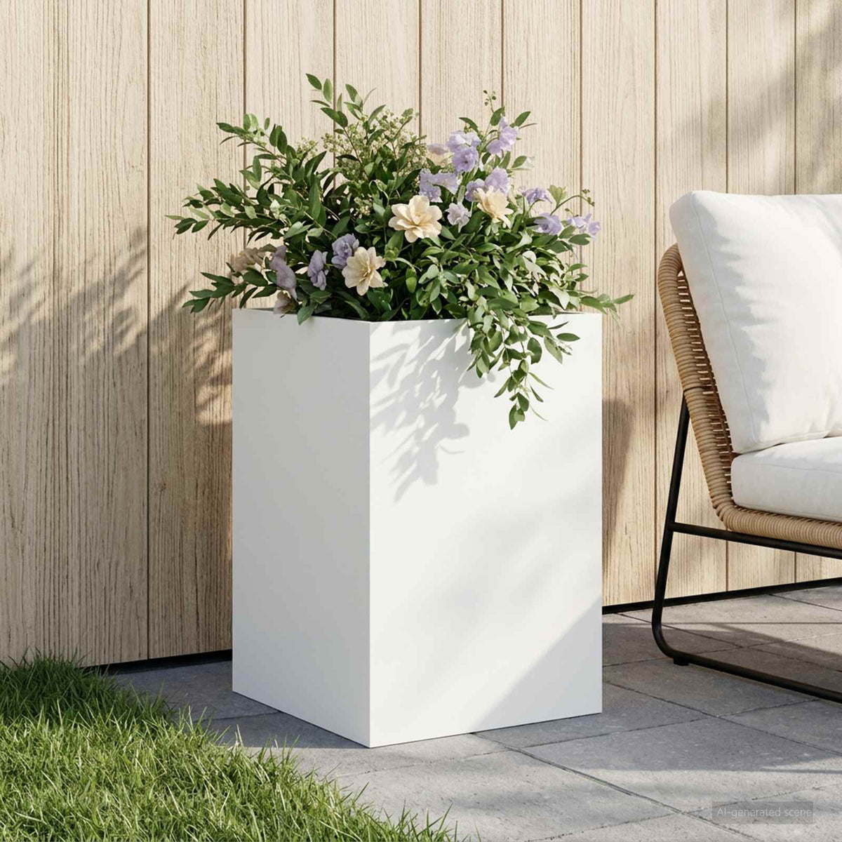 Cache-Pot De Jardin Rouillé