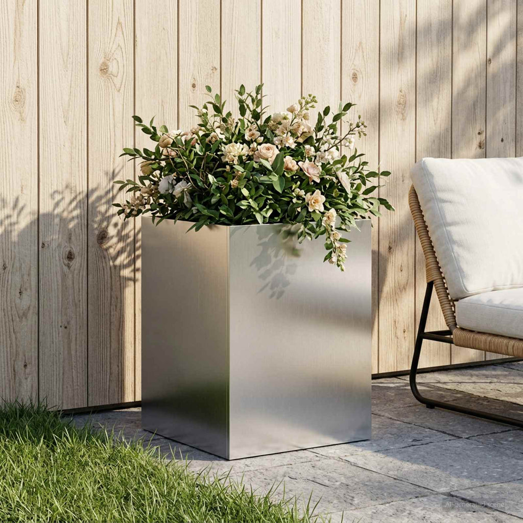 Cache-Pot De Jardin Rouillé