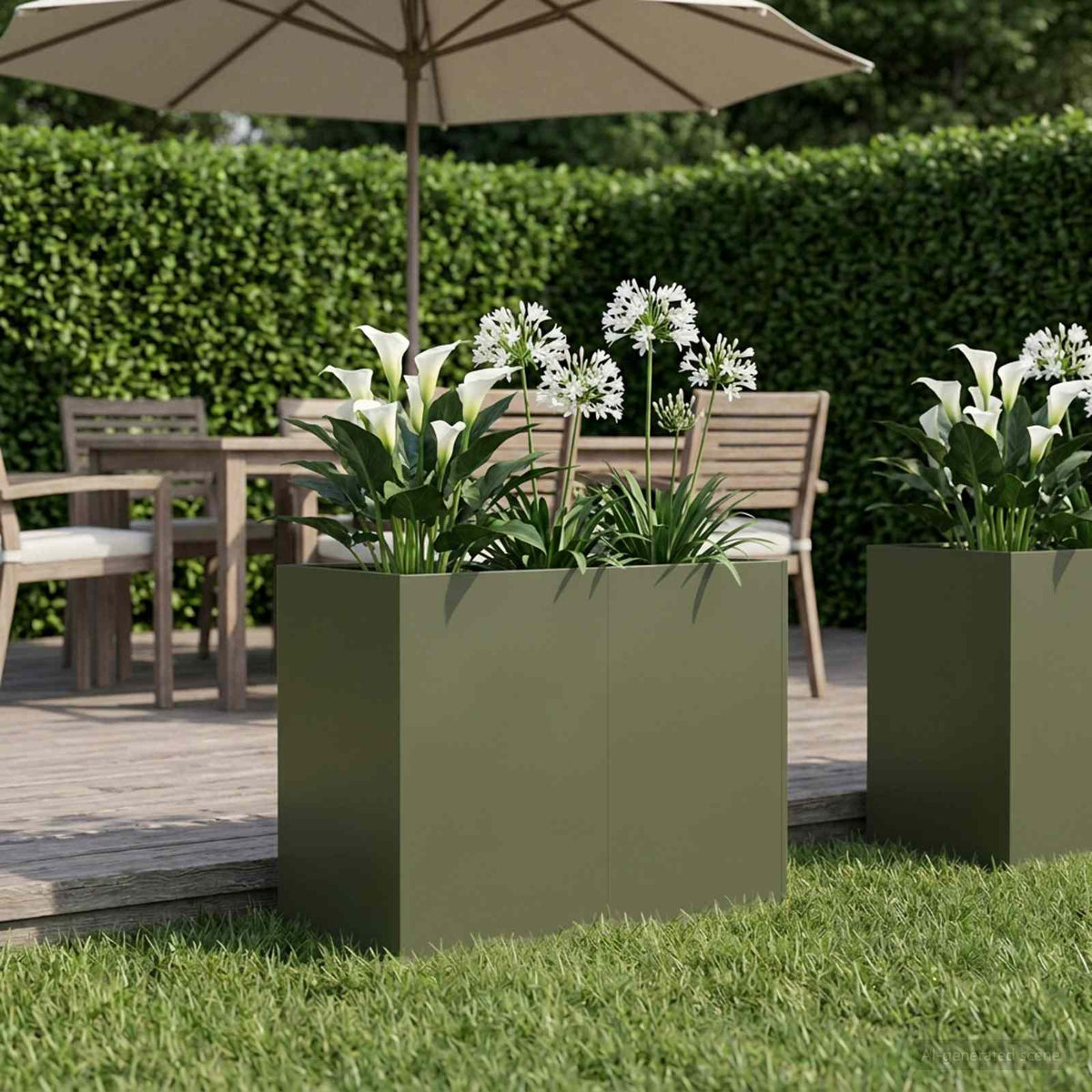 Cache-Pot De Jardin Rouillé