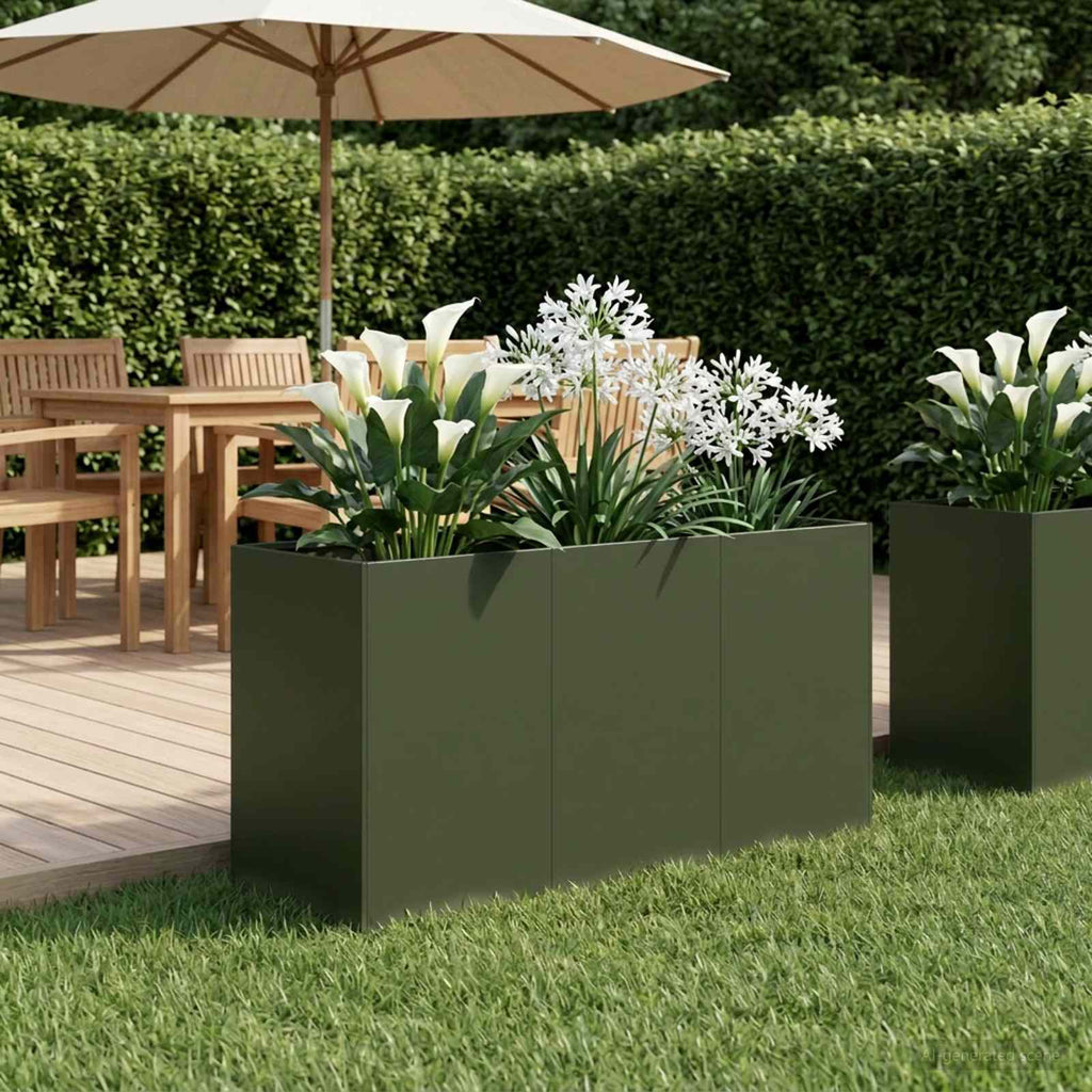 Cache-Pot De Jardin Rouillé