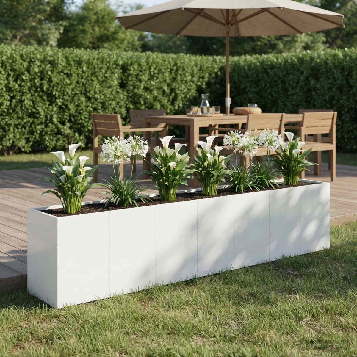 Cache-Pot De Jardin Rouillé