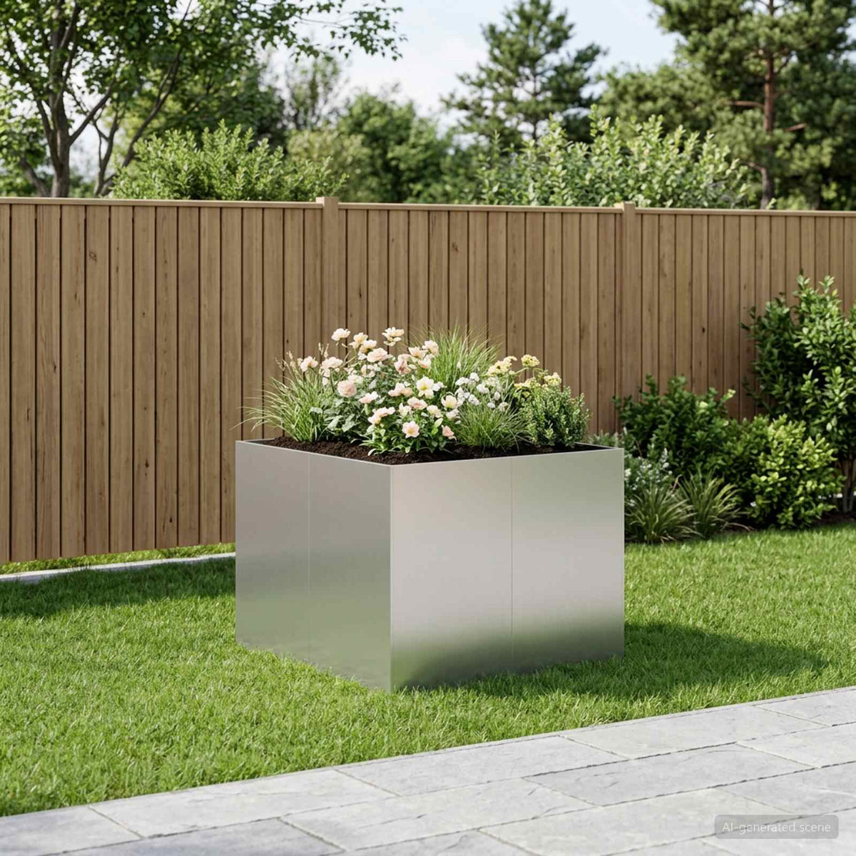 Cache-Pot De Jardin Rouillé