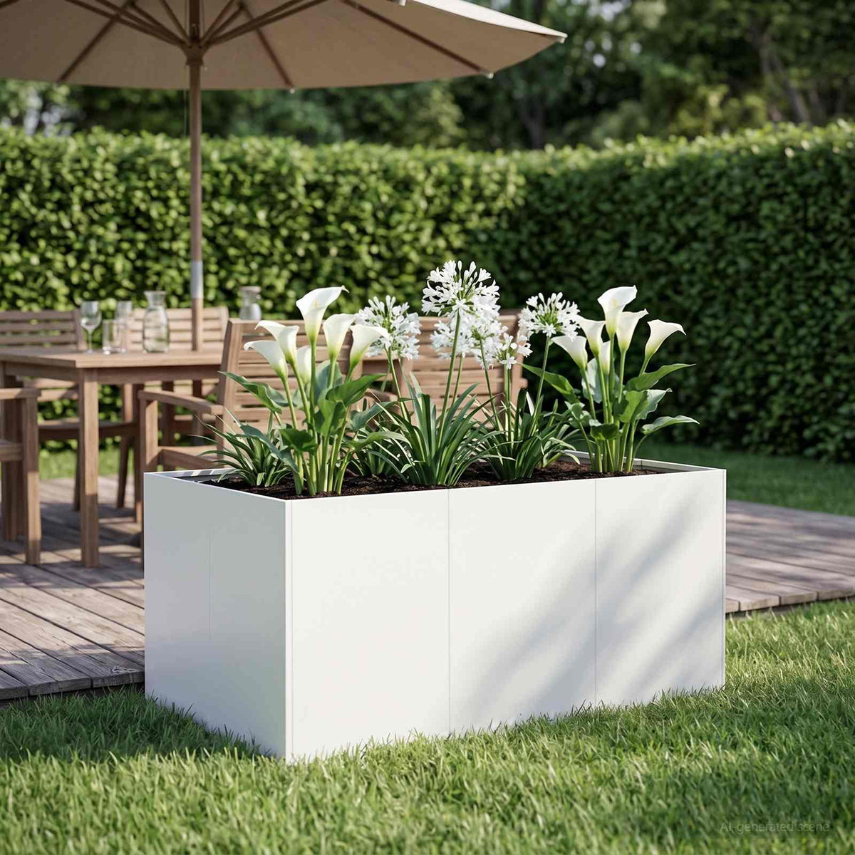 Cache-Pot De Jardin Rouillé