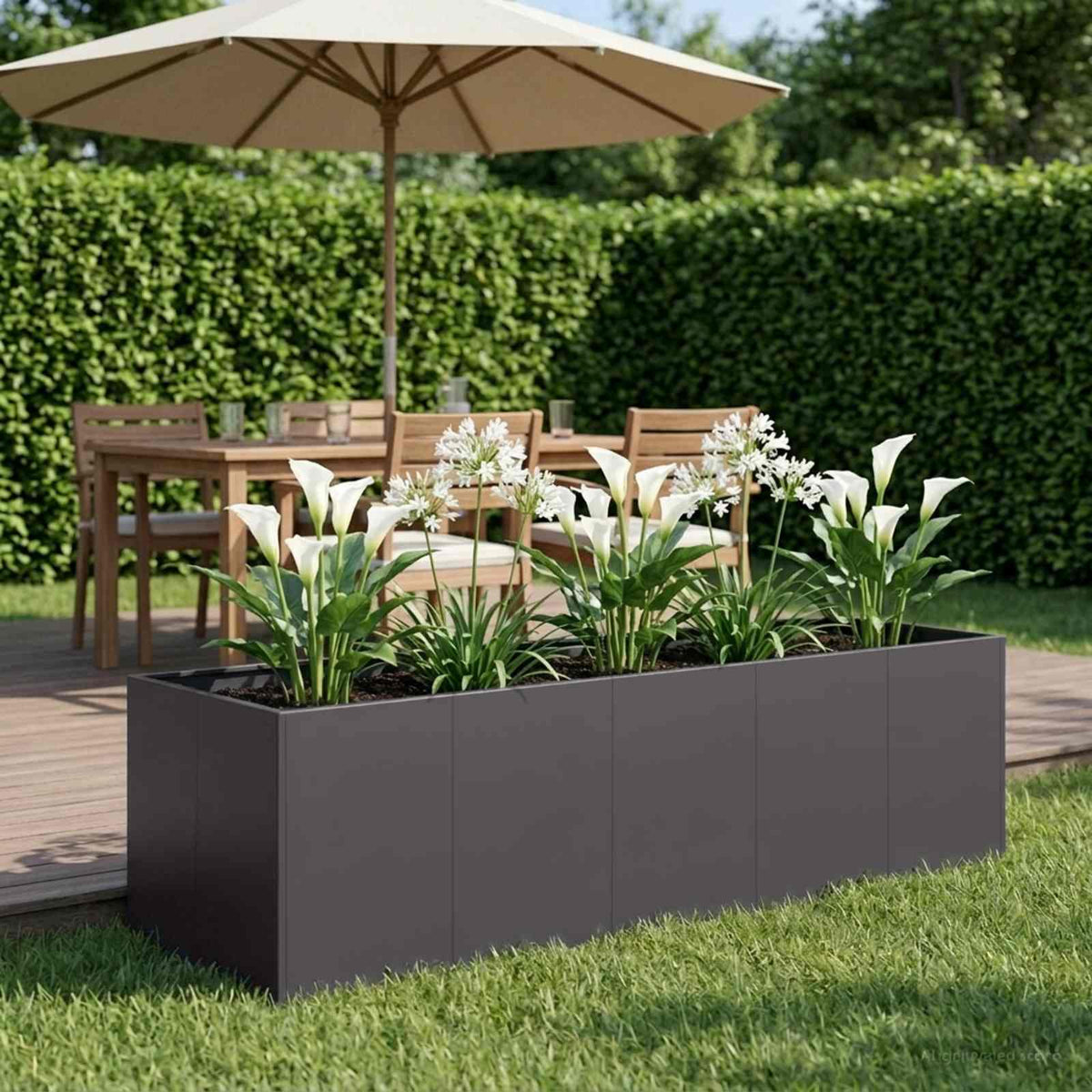 Cache-Pot De Jardin Rouillé