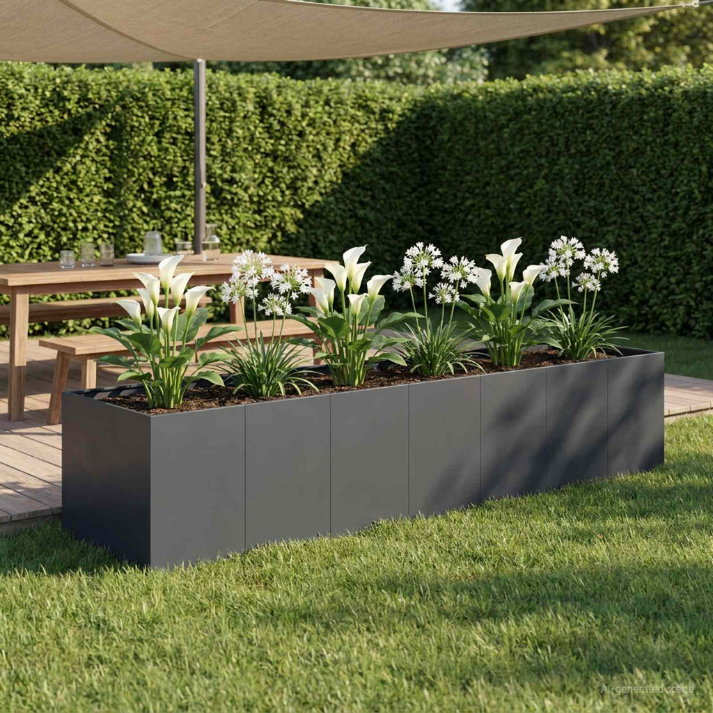 Cache-Pot De Jardin Rouillé
