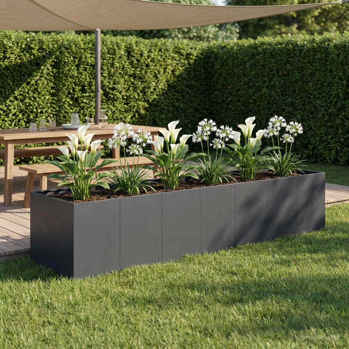Cache-Pot De Jardin Rouillé