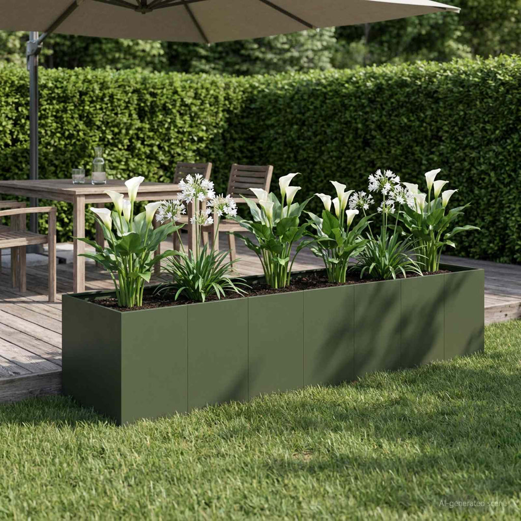 Cache-Pot De Jardin Rouillé