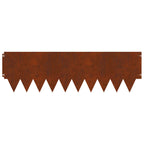 Bordure De Pelouse 20 Pc 103 X Acier Rouillé