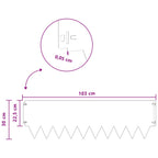 Bordure De Pelouse 20 Pc 103 X Acier Rouillé