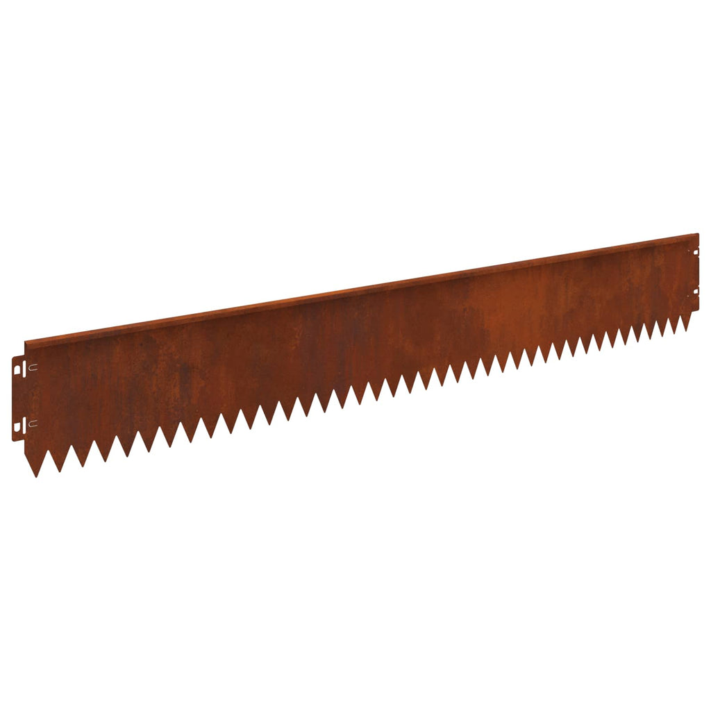 Bordure De Pelouse 30 Pc 103 X Acier Rouillé