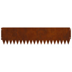 Bordure De Pelouse 10 Pc 103 X Acier Rouillé