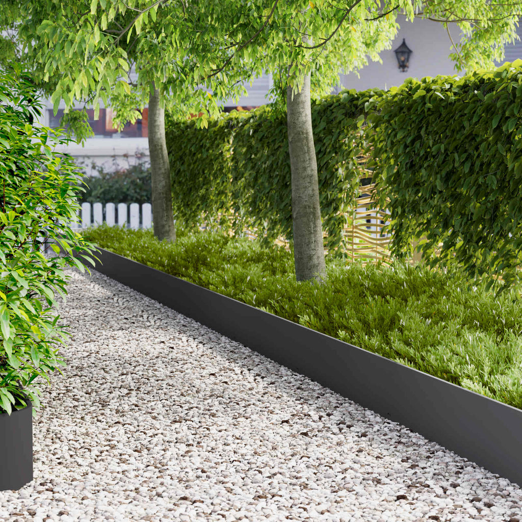 Bordure De Pelouse 30 Pc 103 X Acier Rouillé