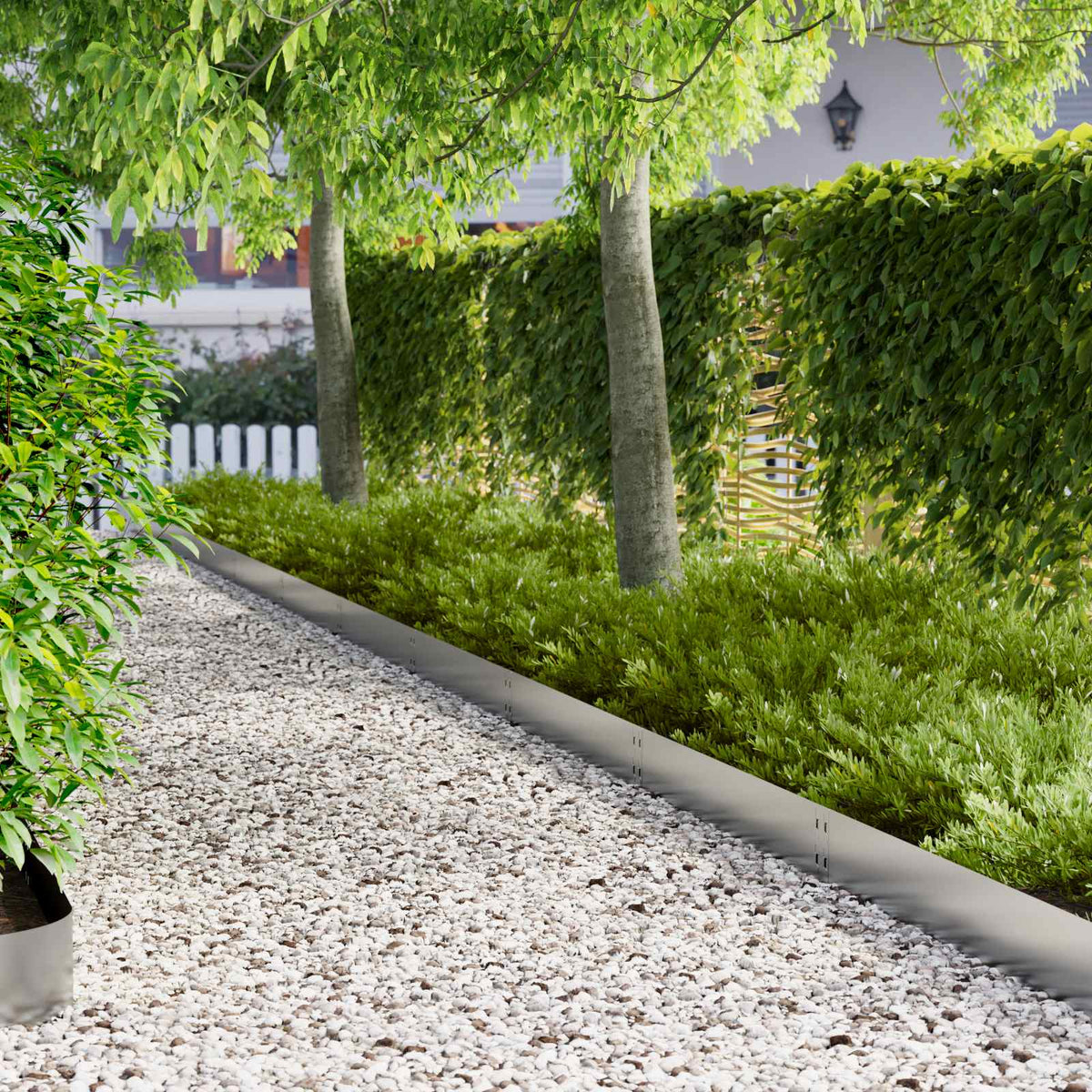 Bordure De Pelouse 30 Pc 100 X Acier Rouillé