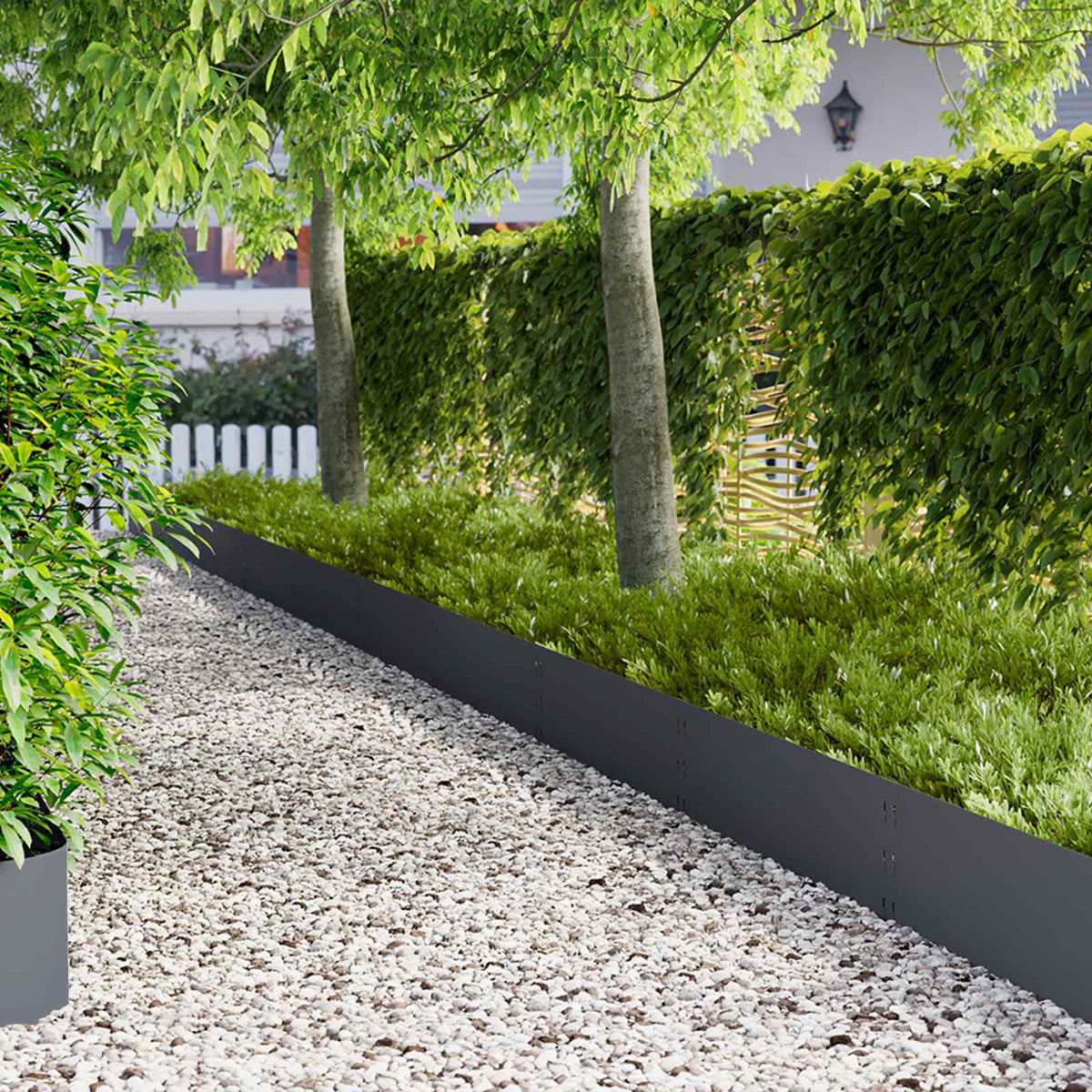 Bordure De Pelouse 30 Pc 100 X Acier Rouillé