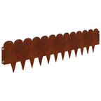 Bordure De Pelouse 10 Pc 103 X Acier Rouillé