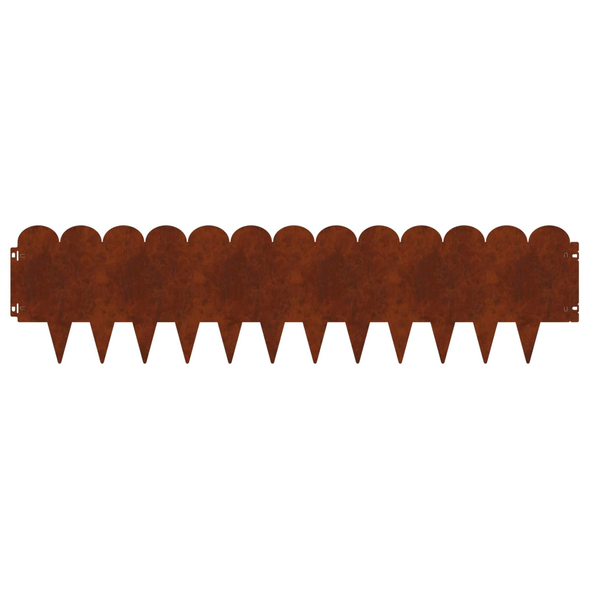 Bordure De Pelouse 10 Pc 103 X Acier Rouillé