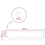 Bordure De Pelouse 10 Pc 103 X Acier Rouillé