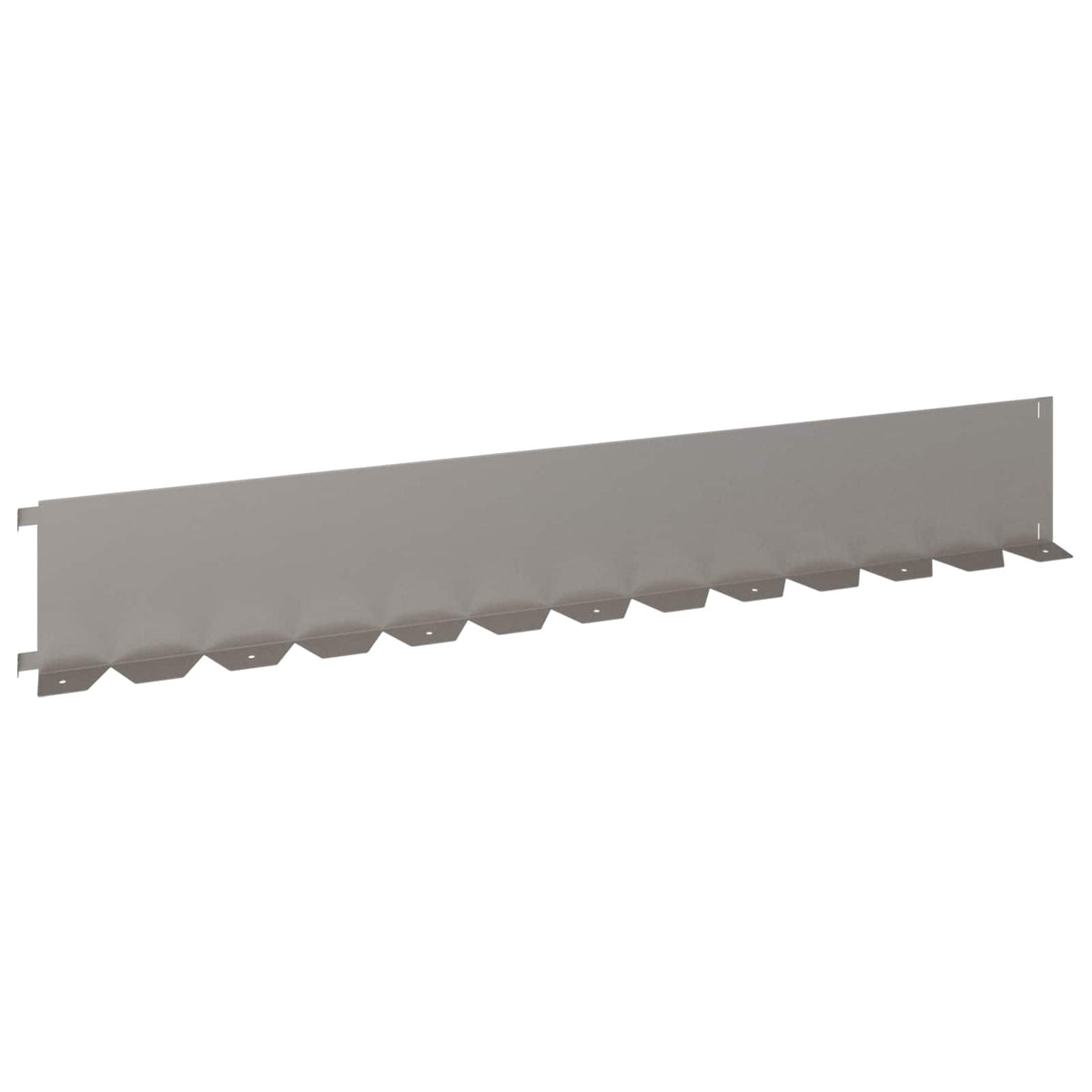 Bordure De Pelouse 10 Pc 102 X 15 X 4 Cm Acier Rouillé