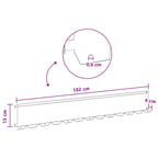 Bordure De Pelouse 10 Pc 102 X 15 X 4 Cm Acier Rouillé