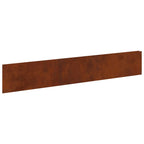 Bordure De Pelouse 10 Pc 100 X Acier Rouillé