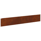 Bordure De Pelouse 10 Pc 100 X Acier Rouillé