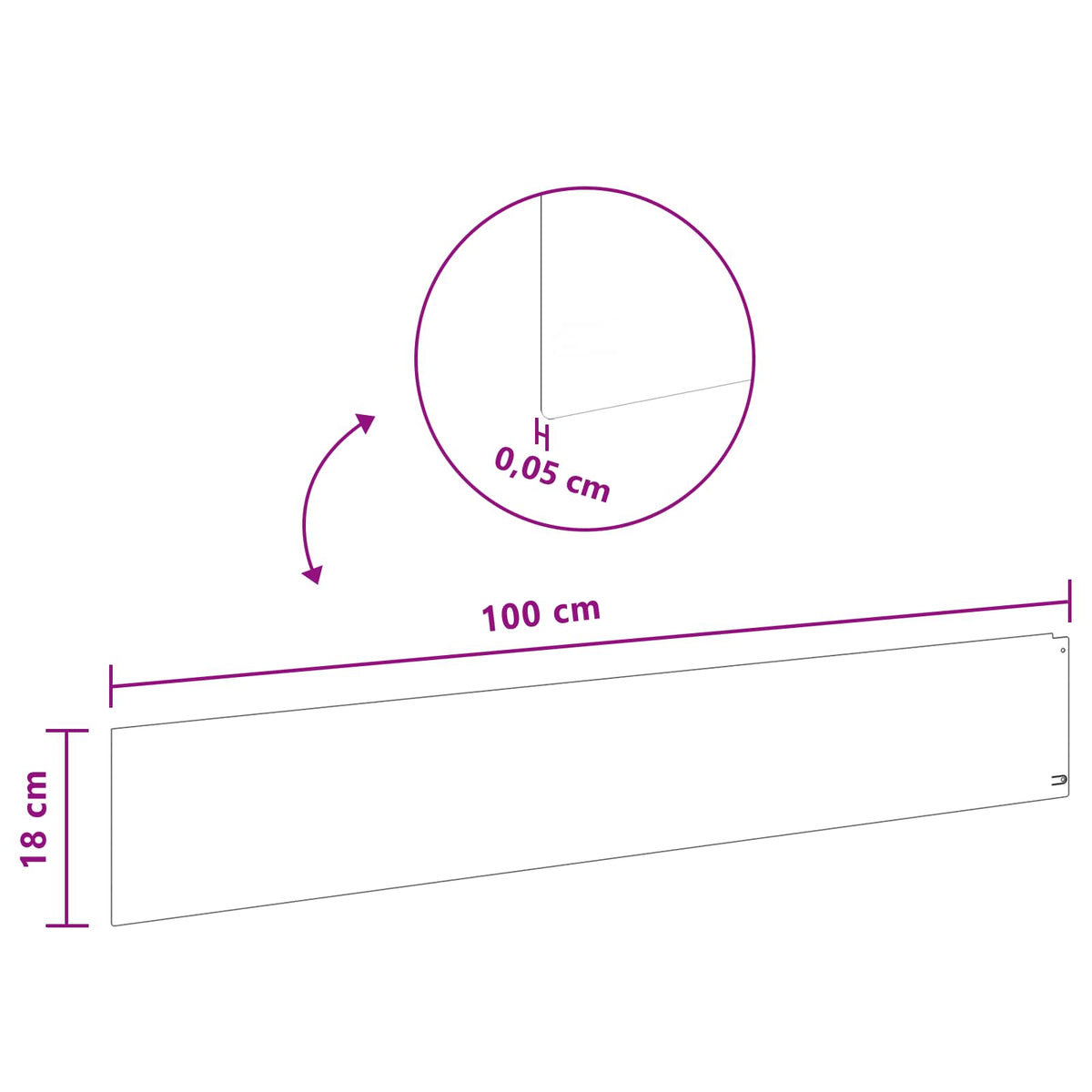 Bordure De Pelouse 10 Pc 100 X Acier Rouillé