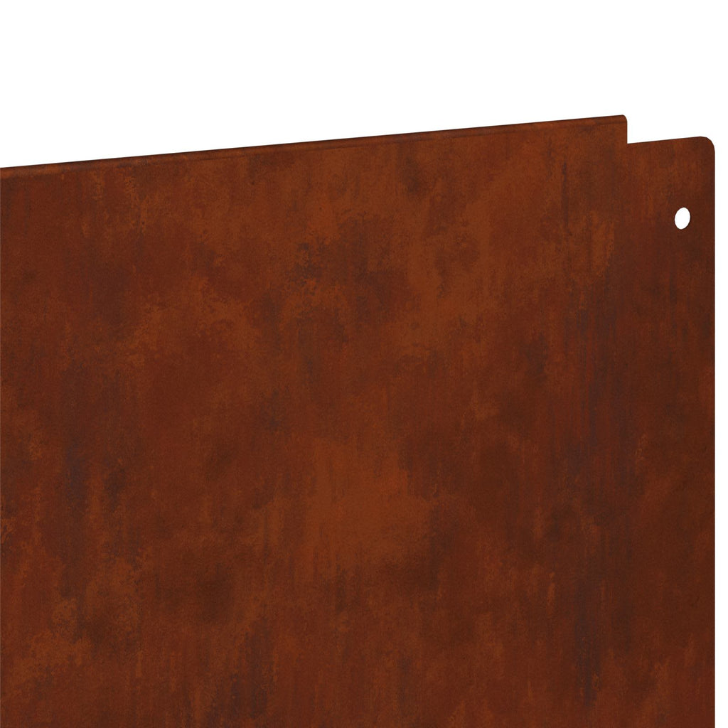 Bordure De Pelouse 20 Pc 100 X Acier Rouillé