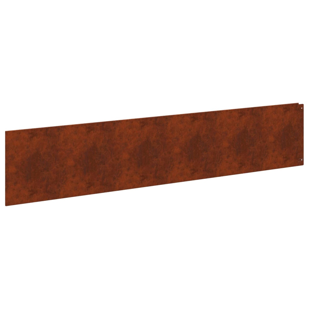 Bordure De Pelouse 20 Pc 100 X Acier Rouillé
