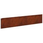 Bordure De Pelouse 20 Pc 100 X Acier Rouillé