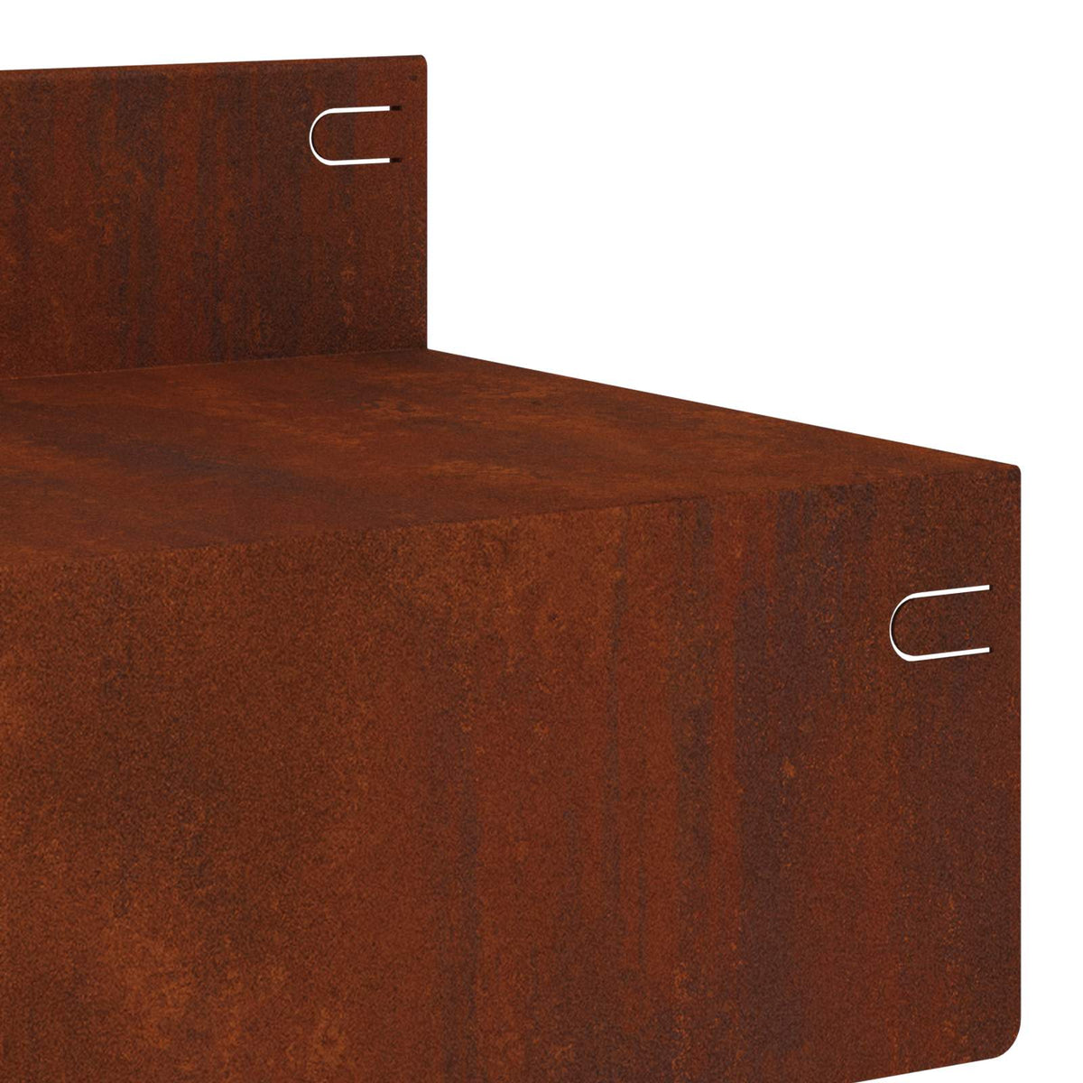 Bordure De Pelouse 30 Pc 100 X 10 X 8 Cm Acier Rouillé