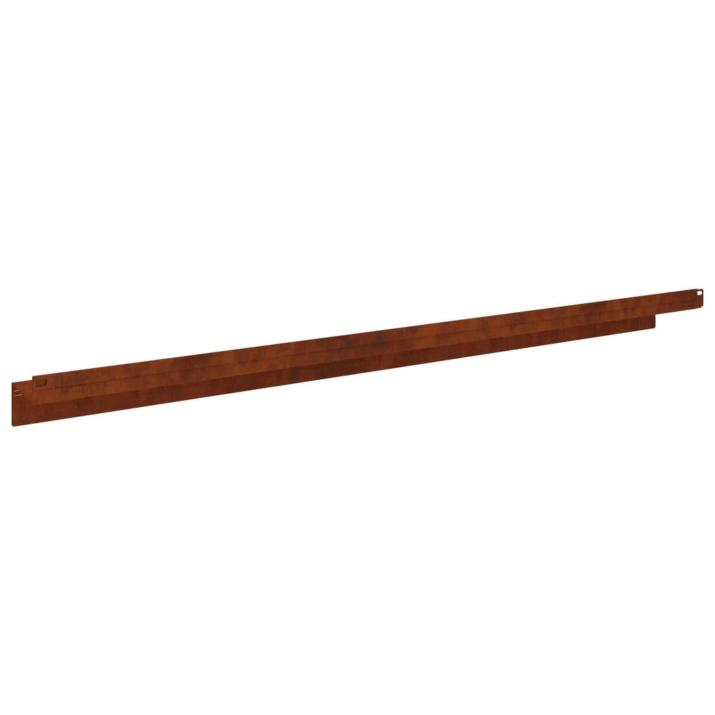 Bordure De Pelouse 30 Pc 100 X 10 X 8 Cm Acier Rouillé