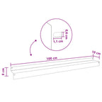 Bordure De Pelouse 30 Pc 100 X 10 X 8 Cm Acier Rouillé