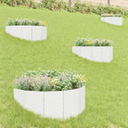 Bordure De Pelouse 4 Pc 100 X 45 Cm Acier Rouillé