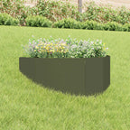 Bordure De Pelouse 4 Pc 100 X 45 Cm Acier Rouillé