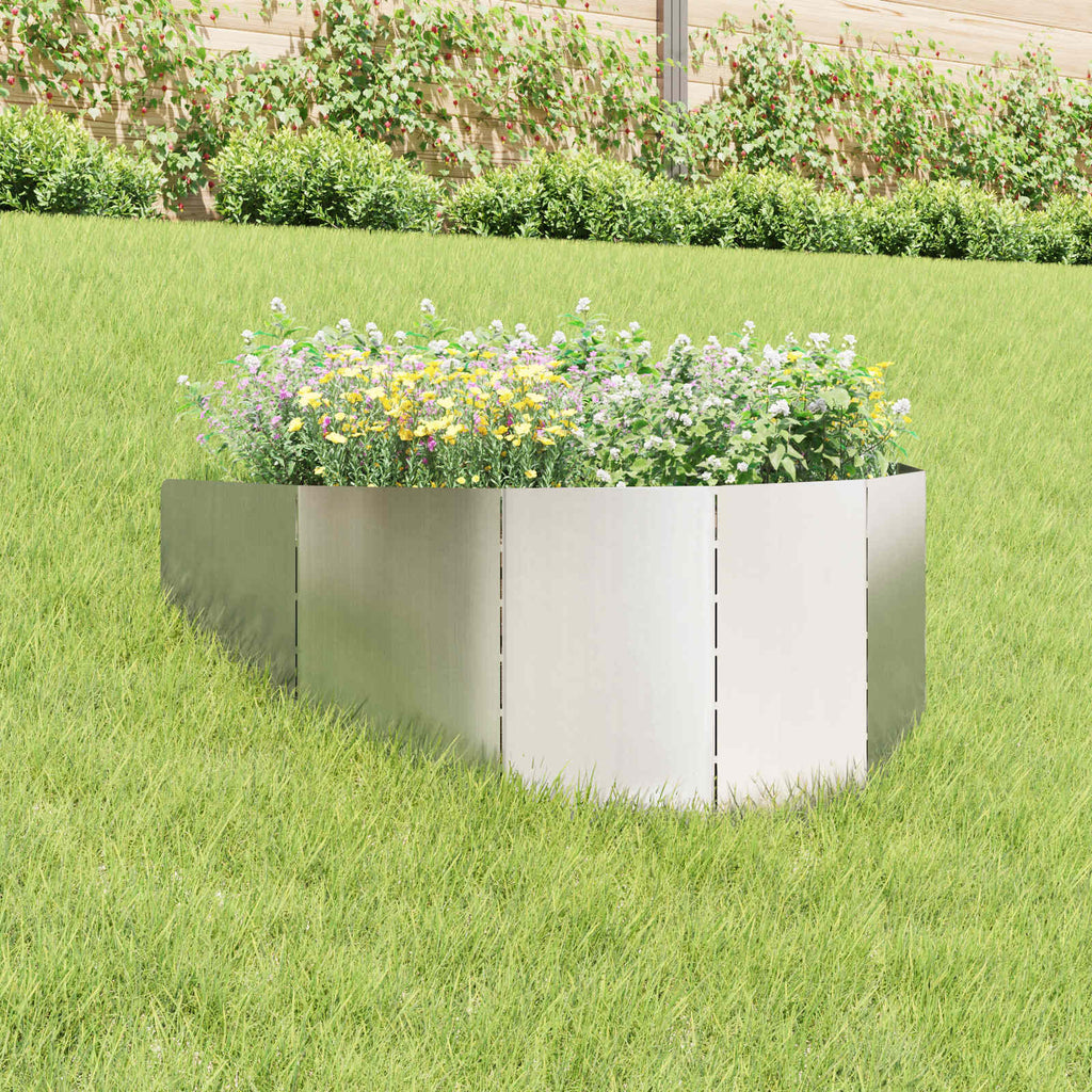 Bordure De Pelouse 4 Pc 100 X 45 Cm Acier Rouillé