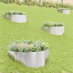 Bordure De Pelouse 4 Pc 100 X 45 Cm Acier Rouillé