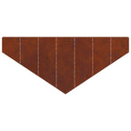 Bordure De Pelouse 4 Pc 100 X 45 Cm Acier Rouillé