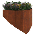 Bordure De Pelouse 4 Pc 100 X 45 Cm Acier Rouillé