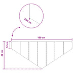 Bordure De Pelouse 4 Pc 100 X 45 Cm Acier Rouillé