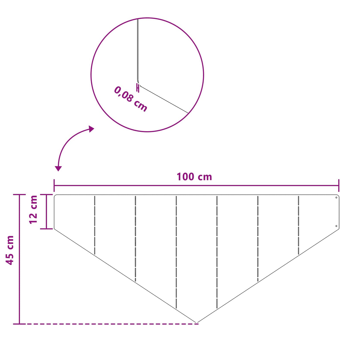 Bordure De Pelouse 4 Pc 100 X 45 Cm Acier Rouillé