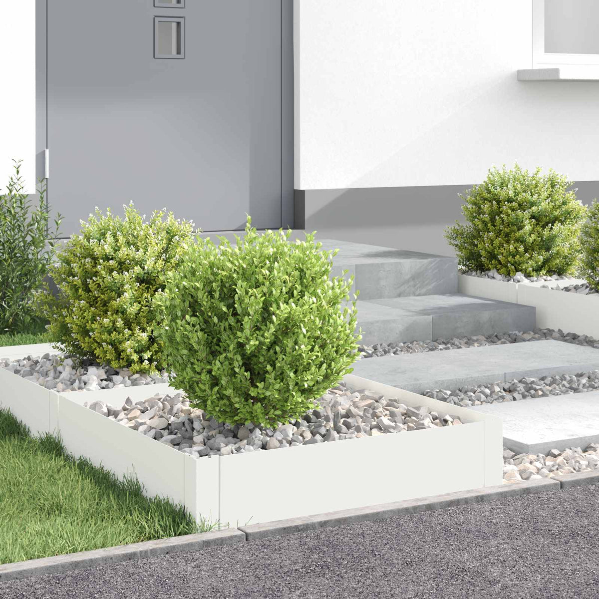 Bordure De Pelouse 4 Pc Acier Rouillé