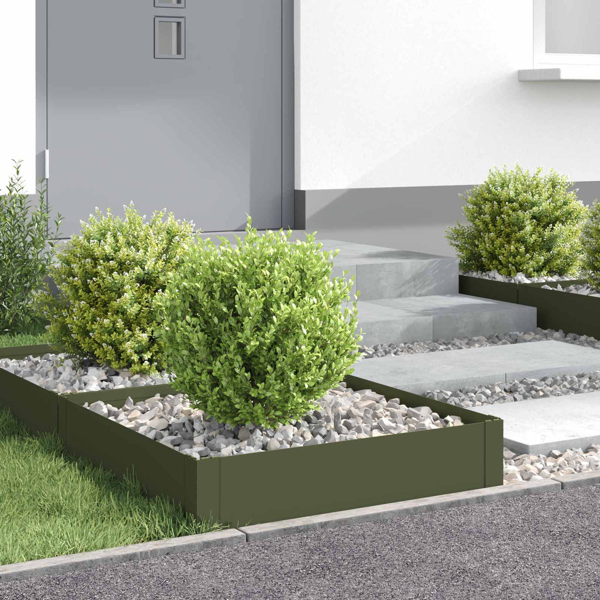 Bordure De Pelouse 4 Pc Acier Rouillé