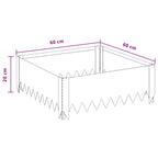 Bordure De Pelouse 4 Pc Acier Rouillé