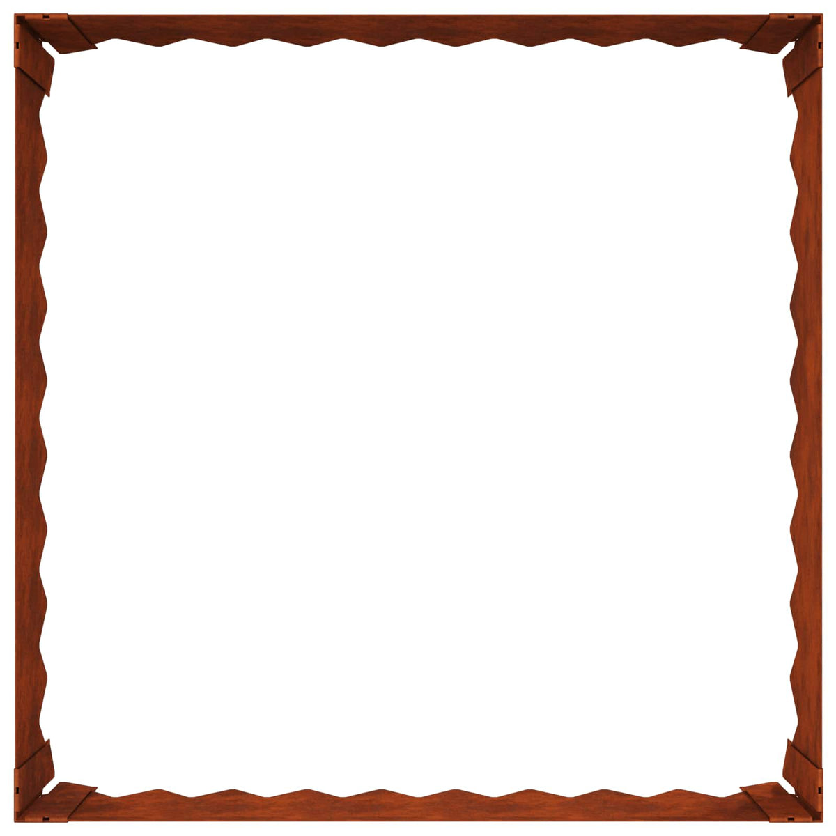 Bordure De Pelouse 4 Pc Acier Rouillé