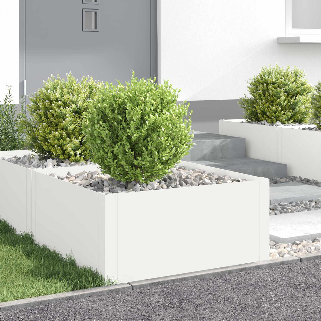 Bordure De Pelouse 4 Pc Acier Rouillé