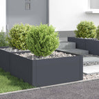 Bordure De Pelouse 4 Pc Acier Rouillé